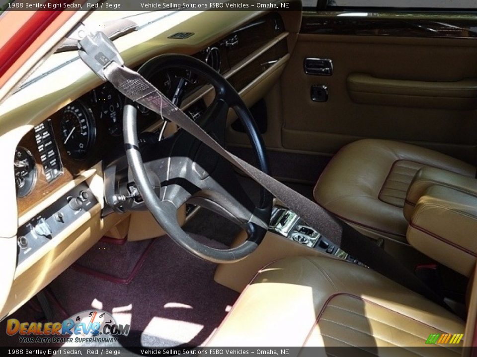 Beige Interior - 1988 Bentley Eight Sedan Photo #5