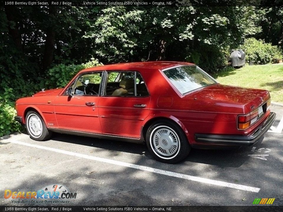 1988 Bentley Eight Sedan Red / Beige Photo #6