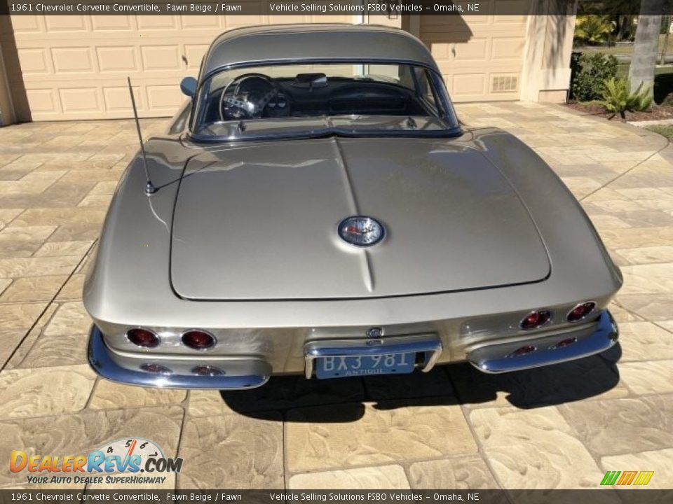 1961 Chevrolet Corvette Convertible Fawn Beige / Fawn Photo #24