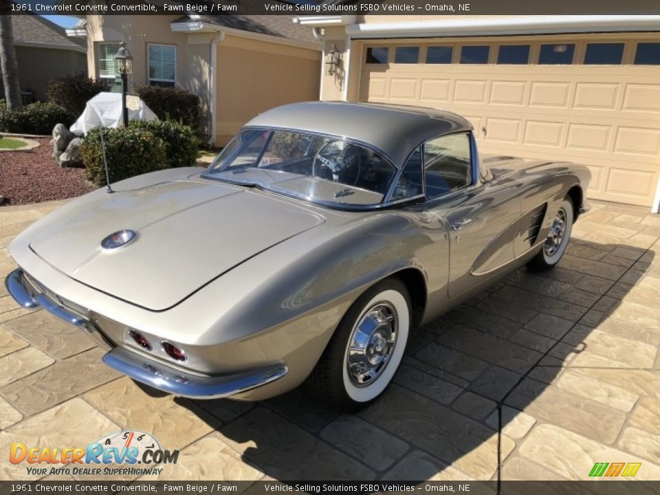 1961 Chevrolet Corvette Convertible Fawn Beige / Fawn Photo #25