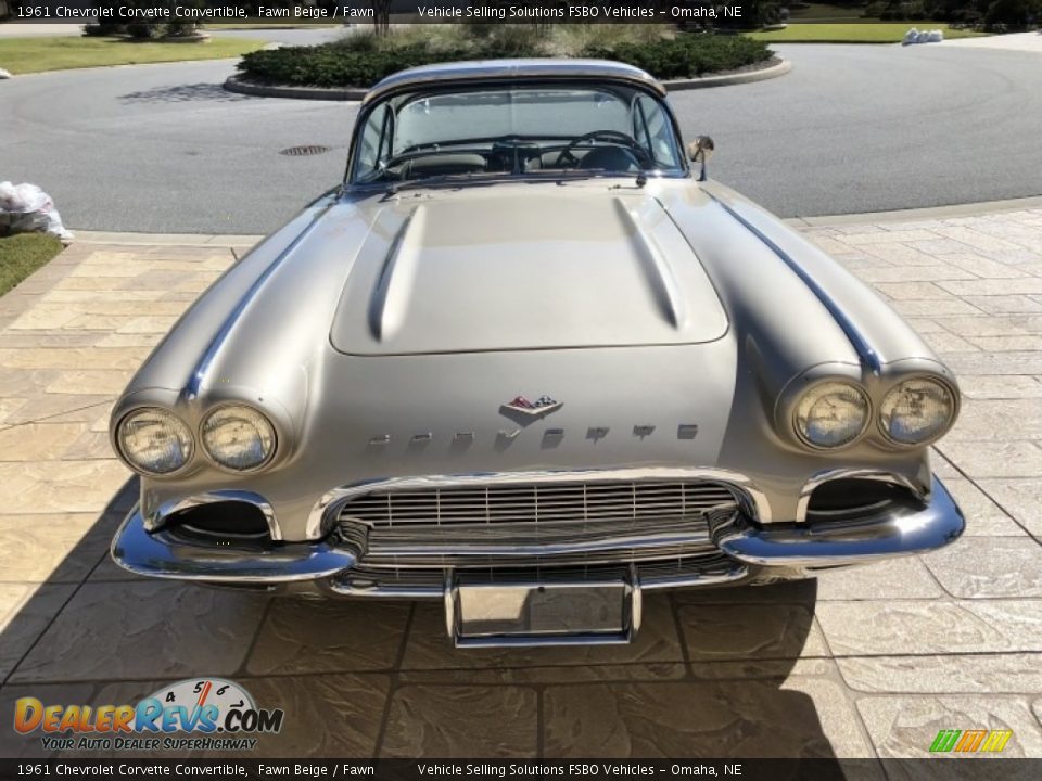 Fawn Beige 1961 Chevrolet Corvette Convertible Photo #28