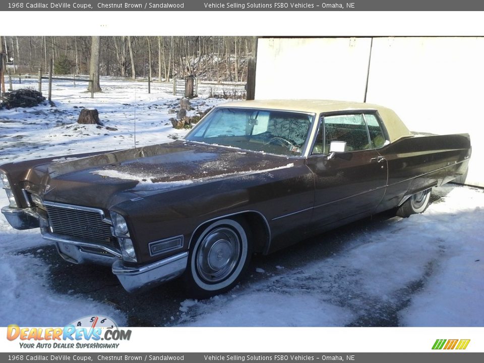 Chestnut Brown 1968 Cadillac DeVille Coupe Photo #3