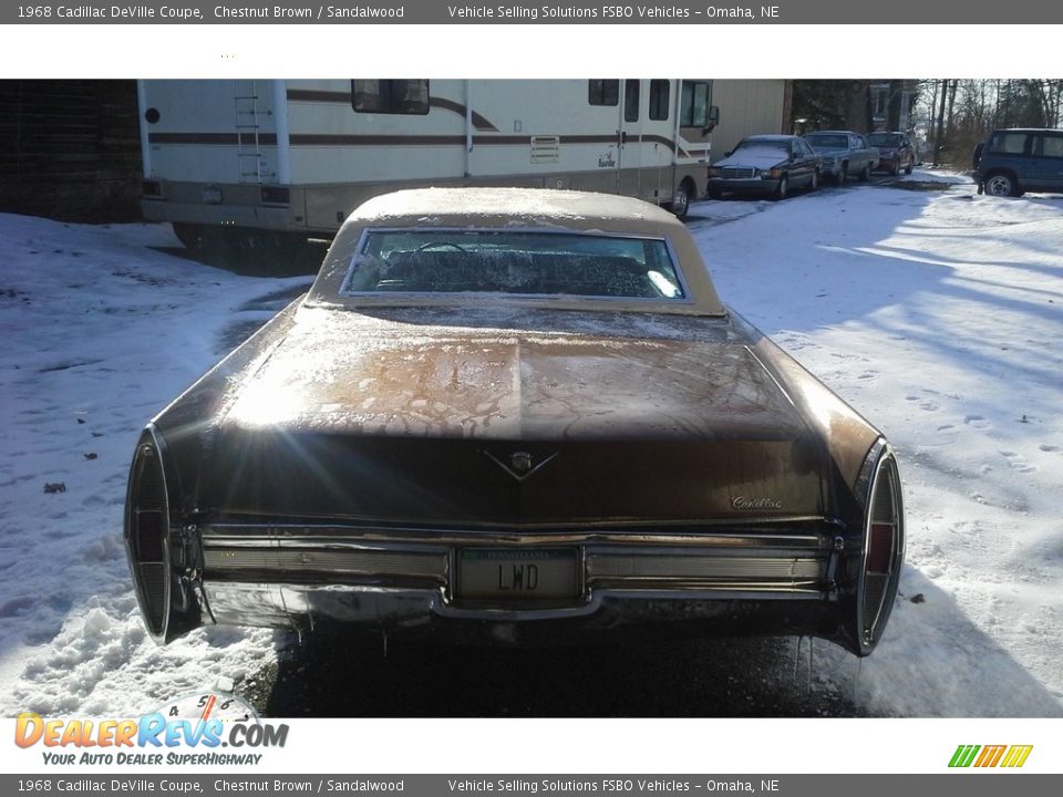 1968 Cadillac DeVille Coupe Chestnut Brown / Sandalwood Photo #4