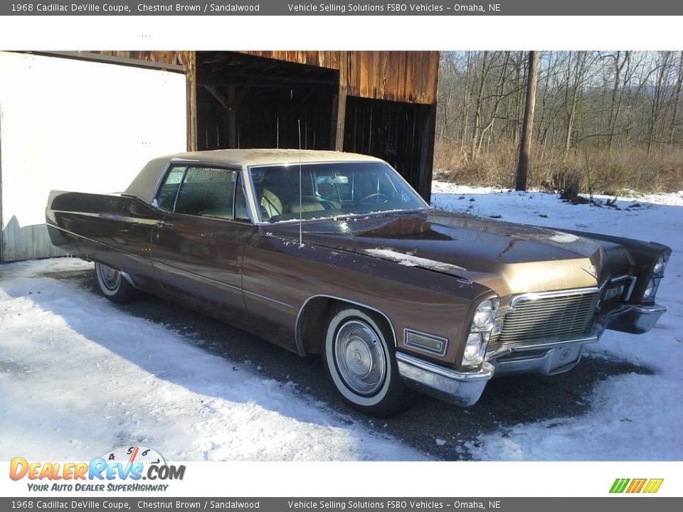 Front 3/4 View of 1968 Cadillac DeVille Coupe Photo #5