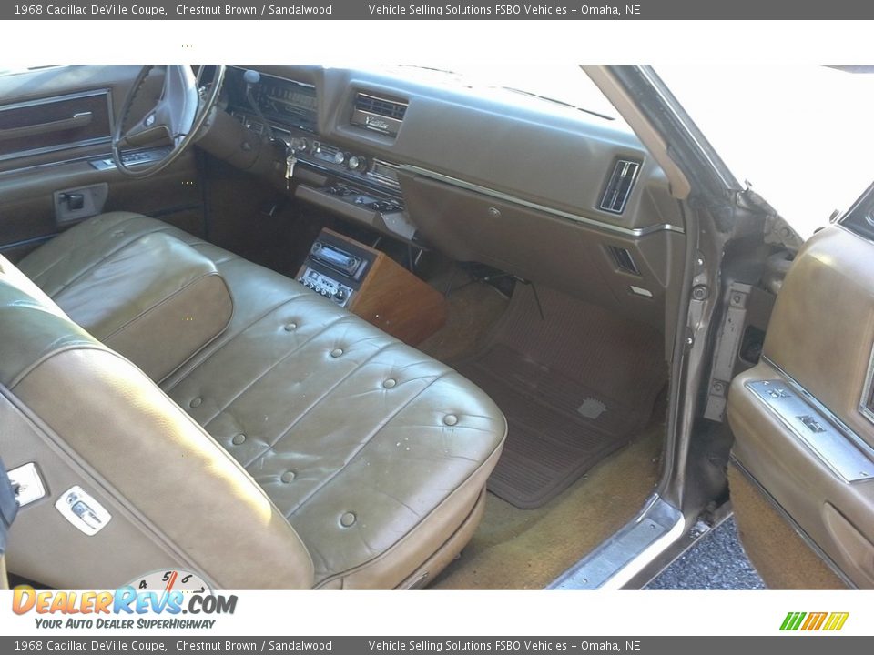 Sandalwood Interior - 1968 Cadillac DeVille Coupe Photo #8