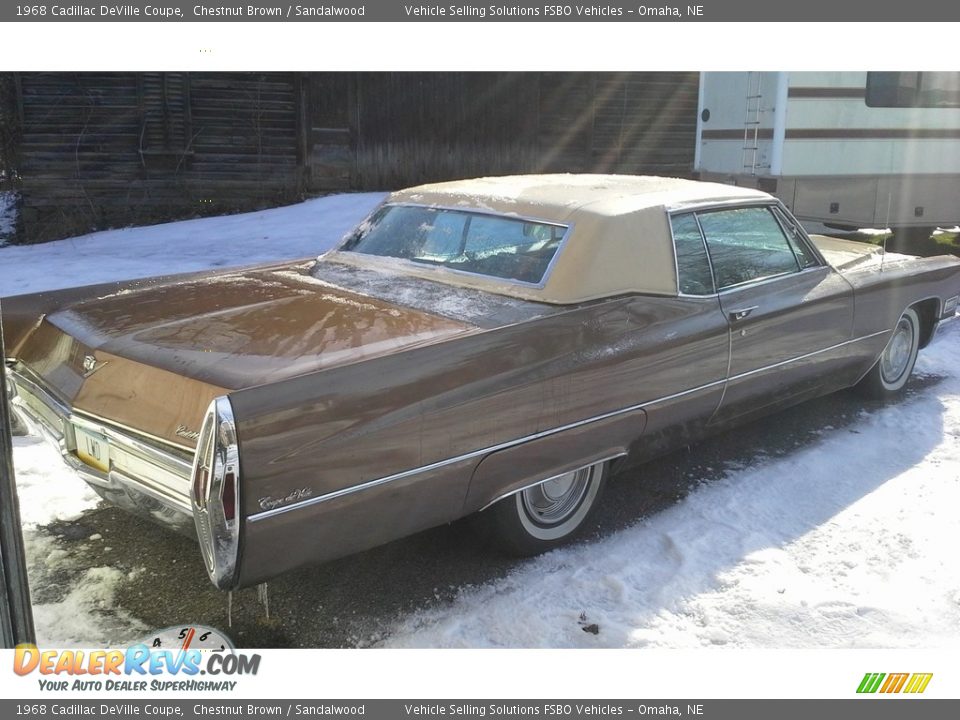Chestnut Brown 1968 Cadillac DeVille Coupe Photo #12