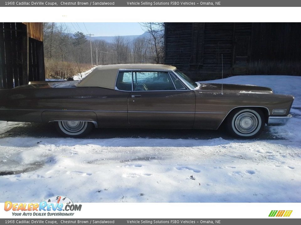 Chestnut Brown 1968 Cadillac DeVille Coupe Photo #18
