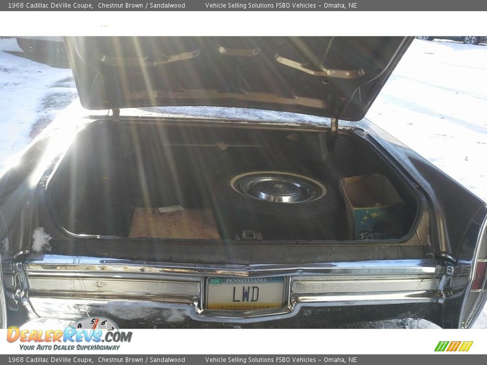 1968 Cadillac DeVille Coupe Chestnut Brown / Sandalwood Photo #20