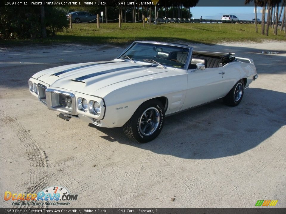 White 1969 Pontiac Firebird Trans Am Convertible Photo #3