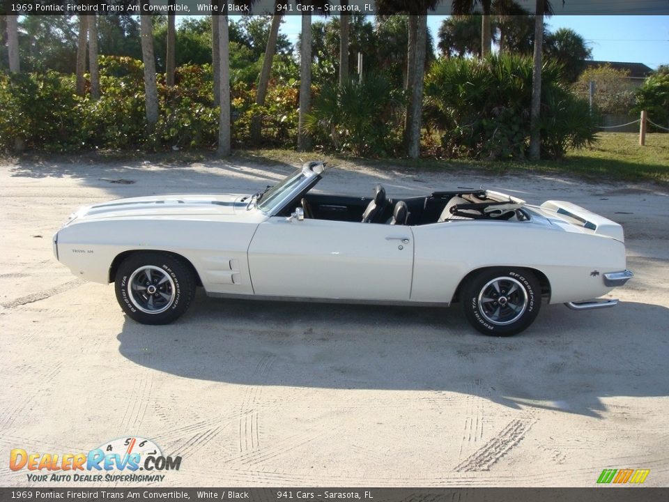 White 1969 Pontiac Firebird Trans Am Convertible Photo #4