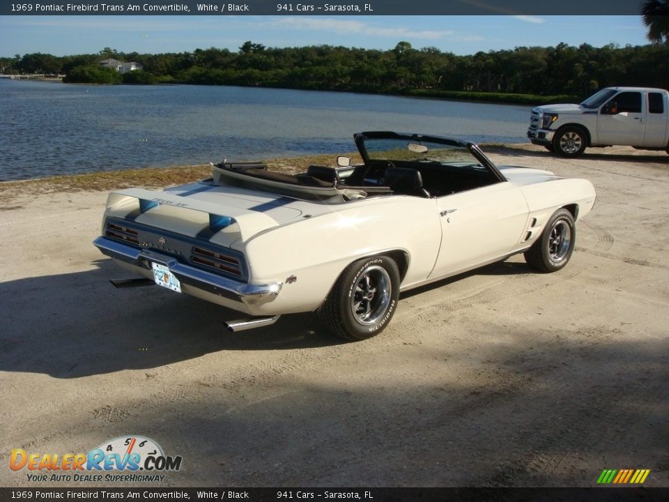 1969 Pontiac Firebird Trans Am Convertible White / Black Photo #7