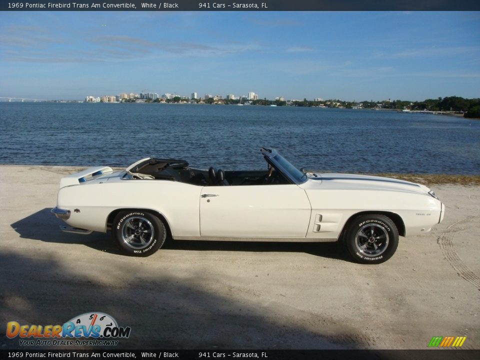 White 1969 Pontiac Firebird Trans Am Convertible Photo #8