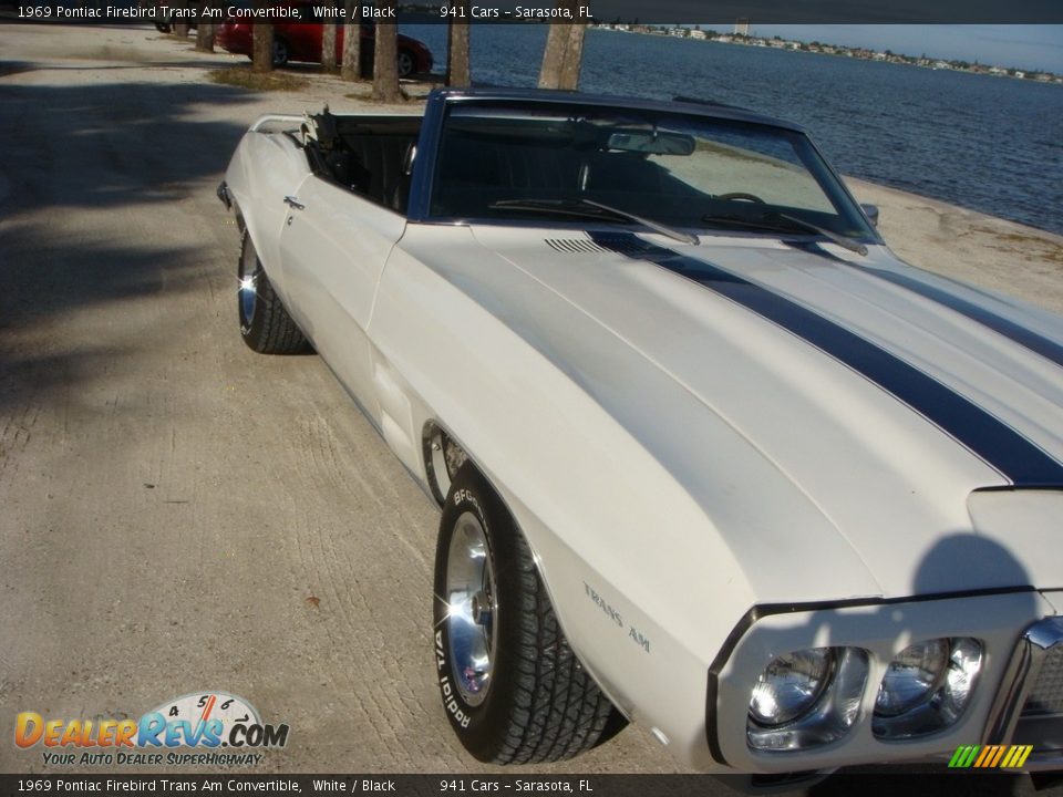 1969 Pontiac Firebird Trans Am Convertible White / Black Photo #9