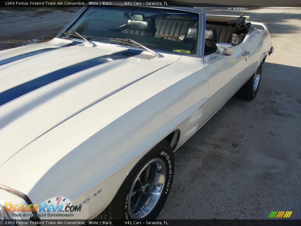 1969 Pontiac Firebird Trans Am Convertible White / Black Photo #10