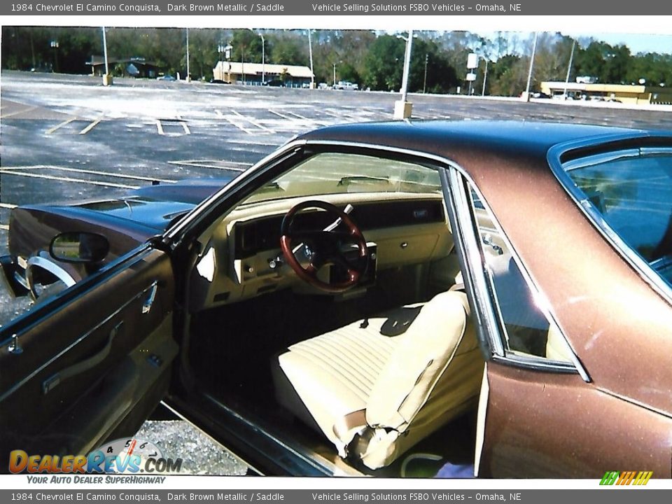 1984 Chevrolet El Camino Conquista Dark Brown Metallic / Saddle Photo #5