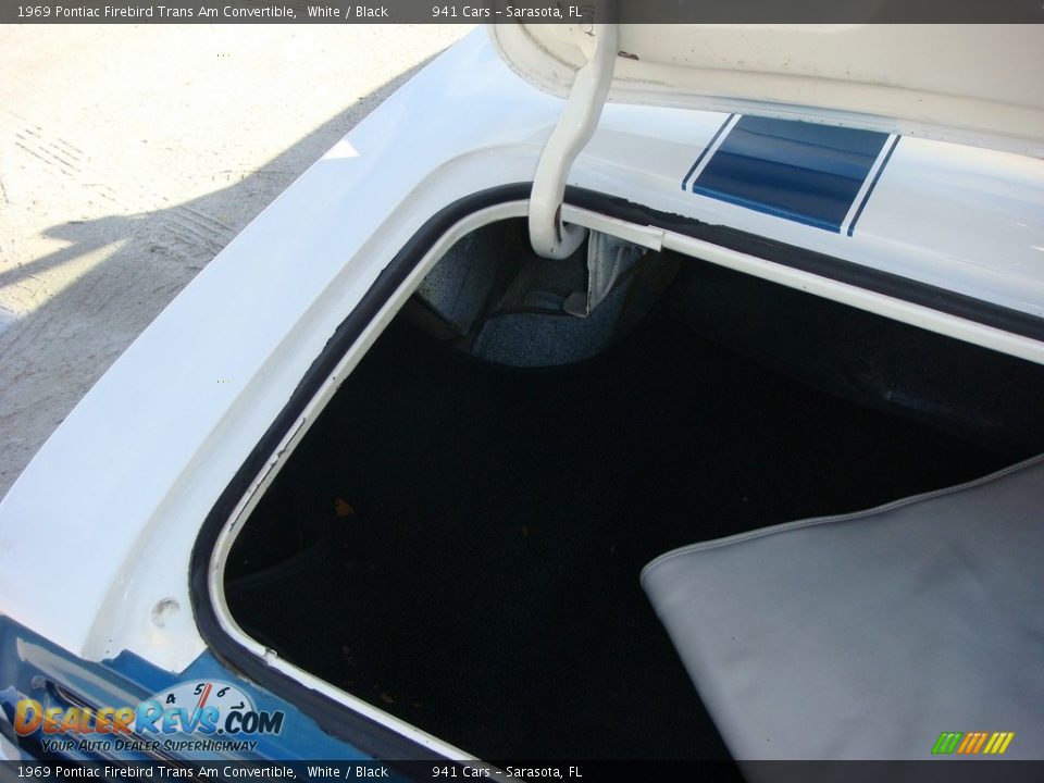 1969 Pontiac Firebird Trans Am Convertible White / Black Photo #16