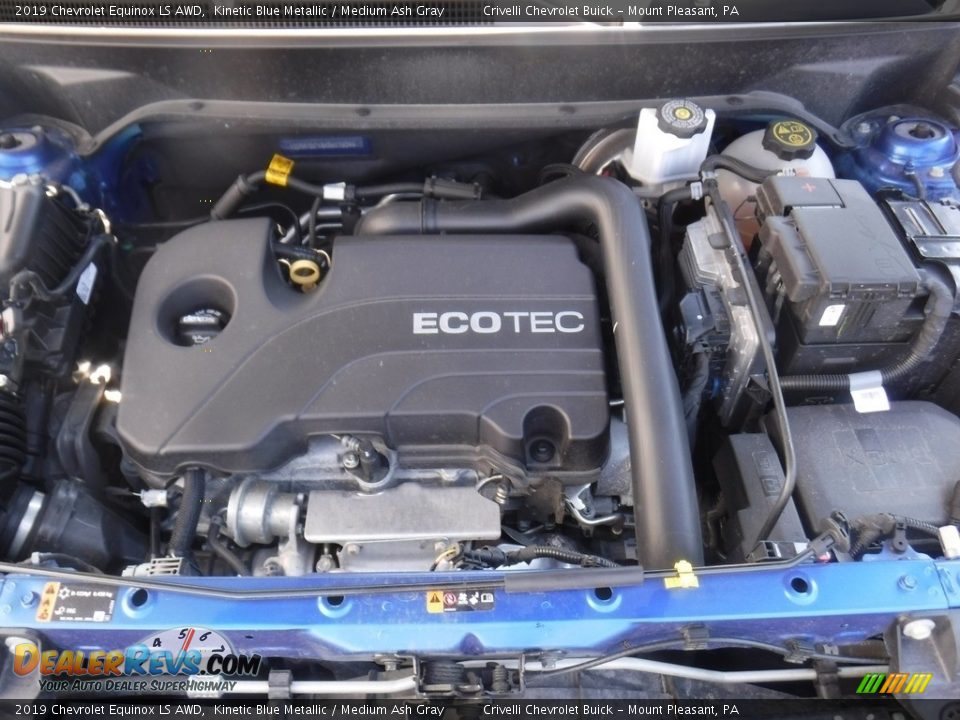 2019 Chevrolet Equinox LS AWD Kinetic Blue Metallic / Medium Ash Gray Photo #10