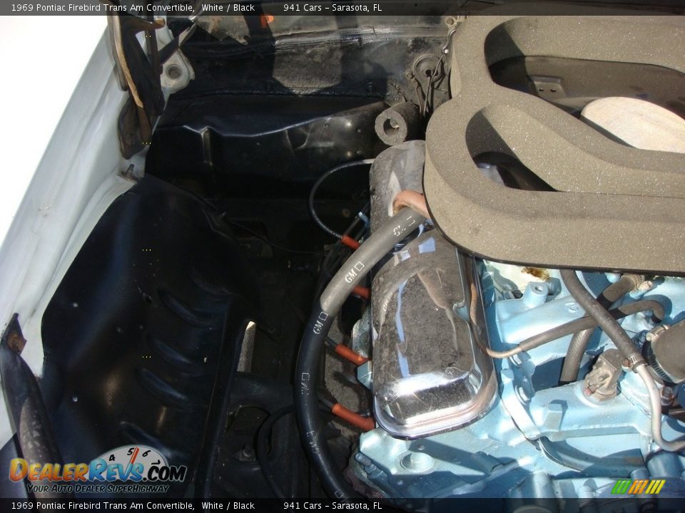 1969 Pontiac Firebird Trans Am Convertible White / Black Photo #24