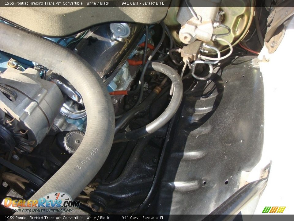 1969 Pontiac Firebird Trans Am Convertible White / Black Photo #25