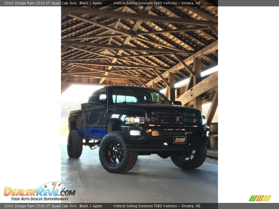 2002 Dodge Ram 2500 ST Quad Cab 4x4 Black / Agate Photo #1