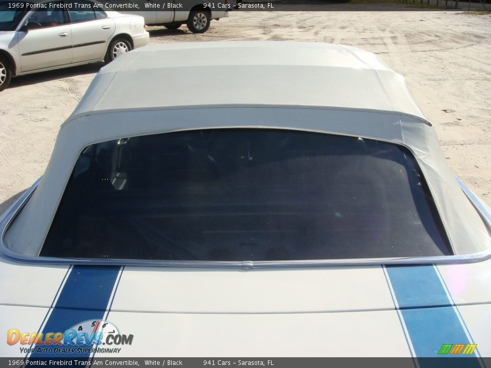 1969 Pontiac Firebird Trans Am Convertible White / Black Photo #34