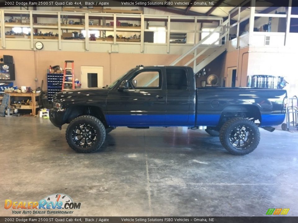 Black 2002 Dodge Ram 2500 ST Quad Cab 4x4 Photo #2