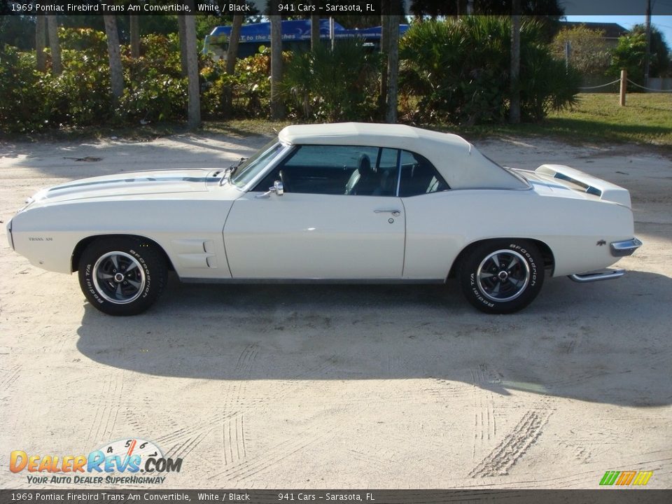 1969 Pontiac Firebird Trans Am Convertible White / Black Photo #36