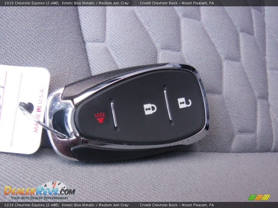2019 Chevrolet Equinox LS AWD Kinetic Blue Metallic / Medium Ash Gray Photo #31