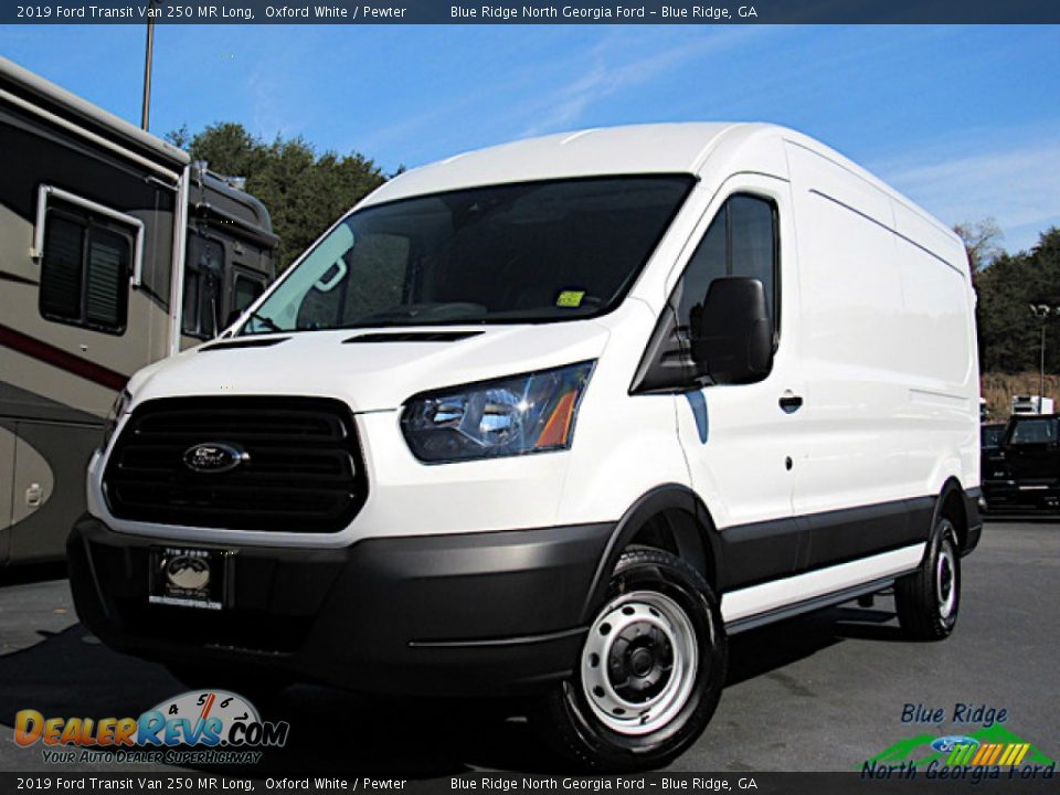 2019 Ford Transit Van 250 MR Long Oxford White / Pewter Photo #1