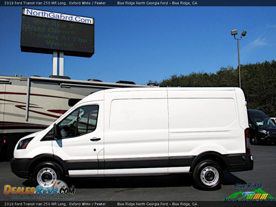 2019 Ford Transit Van 250 MR Long Oxford White / Pewter Photo #2