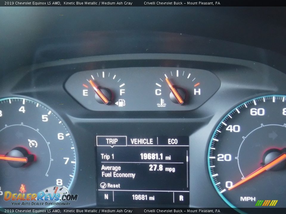 2019 Chevrolet Equinox LS AWD Kinetic Blue Metallic / Medium Ash Gray Photo #35