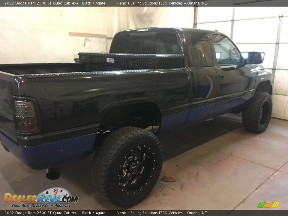 2002 Dodge Ram 2500 ST Quad Cab 4x4 Black / Agate Photo #7