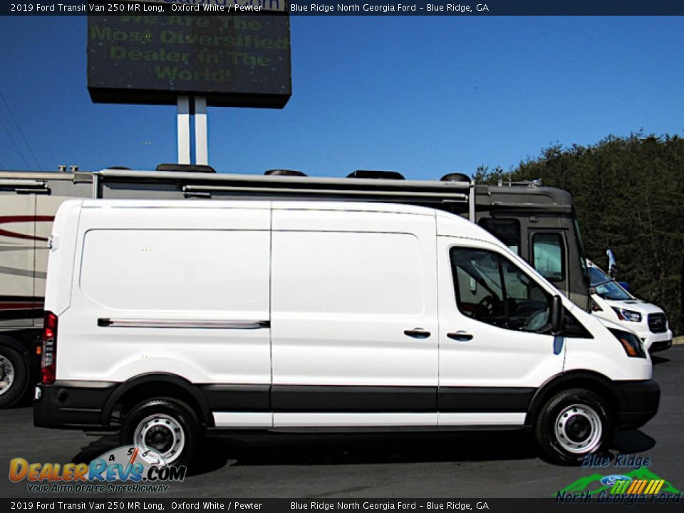 2019 Ford Transit Van 250 MR Long Oxford White / Pewter Photo #6