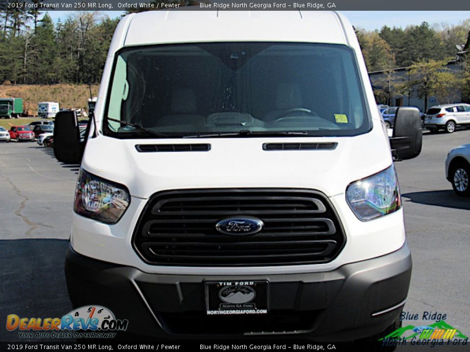 2019 Ford Transit Van 250 MR Long Oxford White / Pewter Photo #8