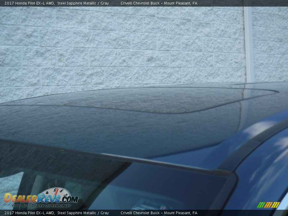 2017 Honda Pilot EX-L AWD Steel Sapphire Metallic / Gray Photo #4