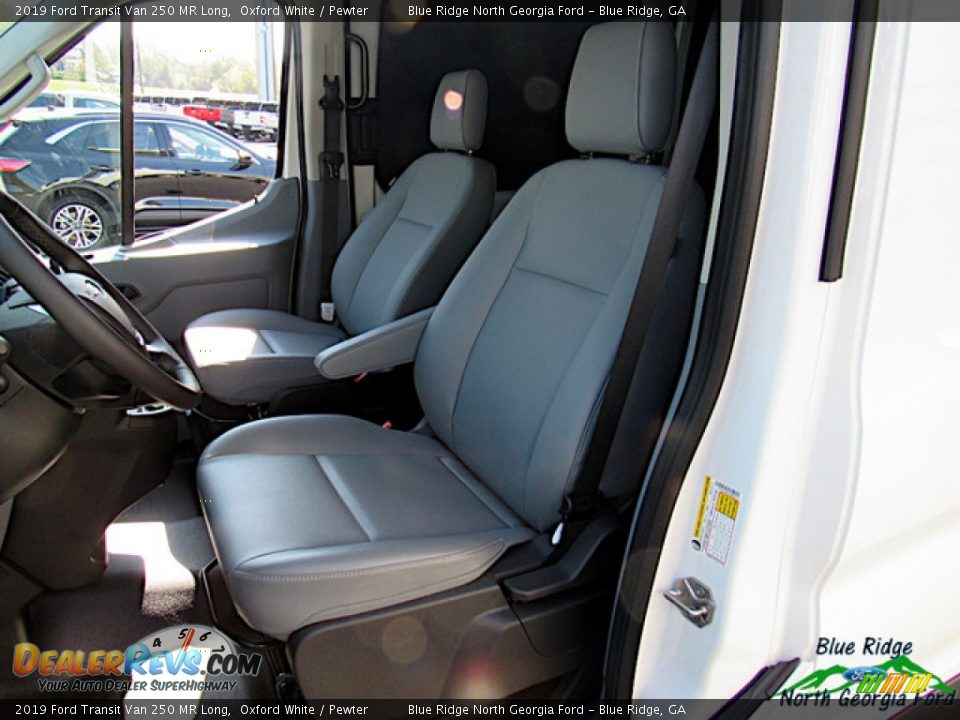 2019 Ford Transit Van 250 MR Long Oxford White / Pewter Photo #10