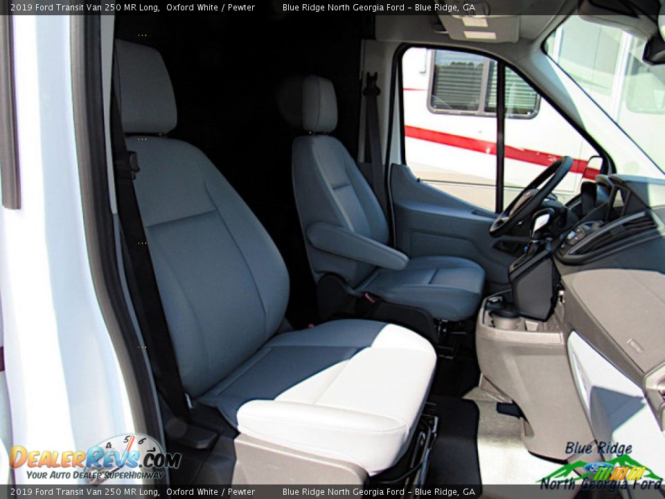 2019 Ford Transit Van 250 MR Long Oxford White / Pewter Photo #11