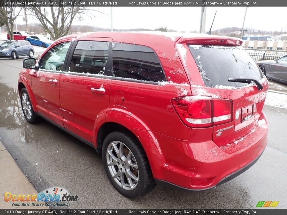 2019 Dodge Journey GT AWD Redline 2 Coat Pearl / Black/Red Photo #6