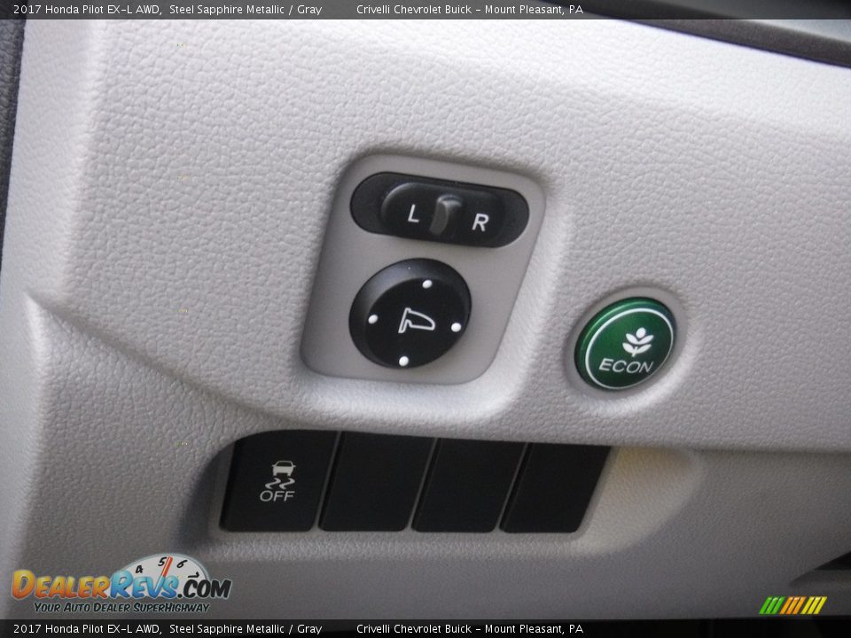 2017 Honda Pilot EX-L AWD Steel Sapphire Metallic / Gray Photo #15