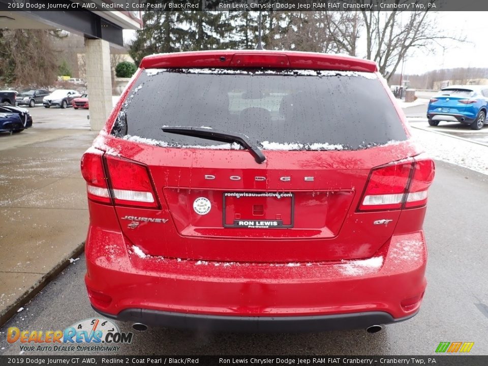 2019 Dodge Journey GT AWD Redline 2 Coat Pearl / Black/Red Photo #10