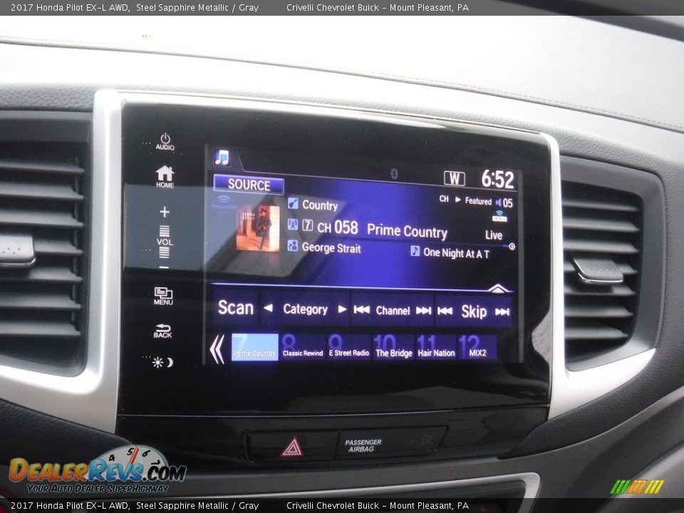 2017 Honda Pilot EX-L AWD Steel Sapphire Metallic / Gray Photo #21