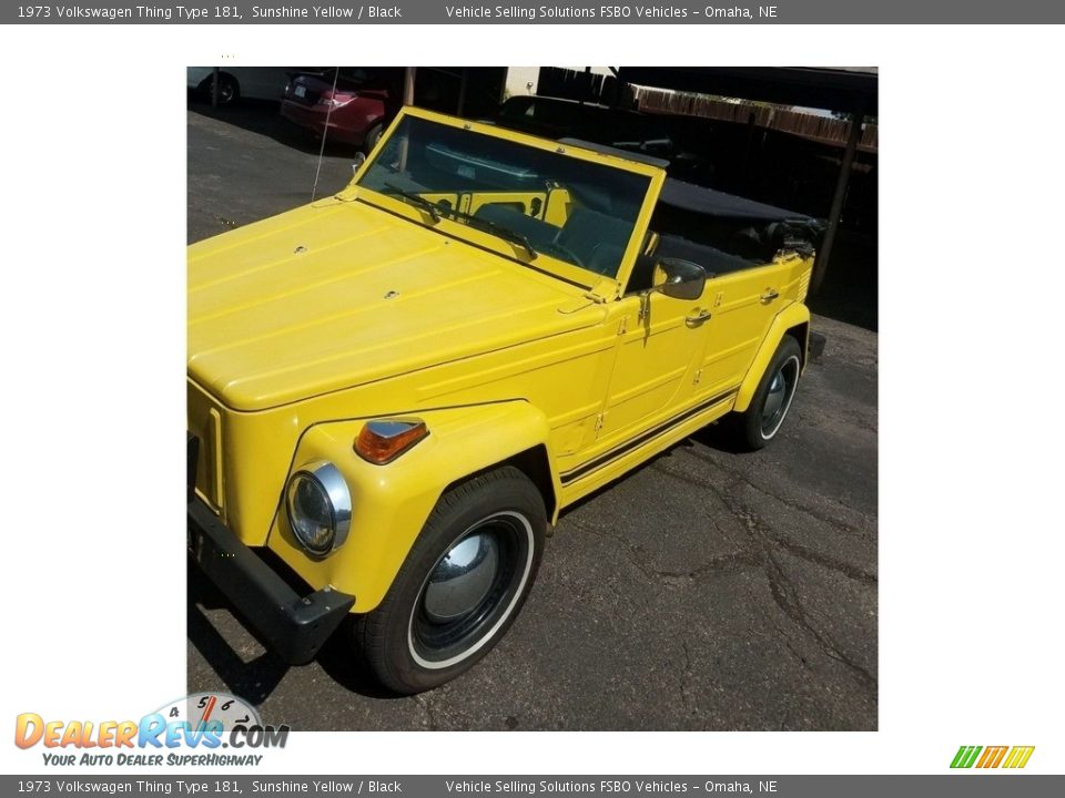 1973 Volkswagen Thing Type 181 Sunshine Yellow / Black Photo #3