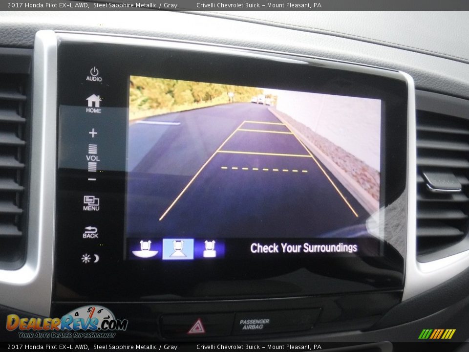 2017 Honda Pilot EX-L AWD Steel Sapphire Metallic / Gray Photo #22