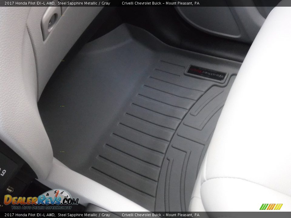 2017 Honda Pilot EX-L AWD Steel Sapphire Metallic / Gray Photo #23