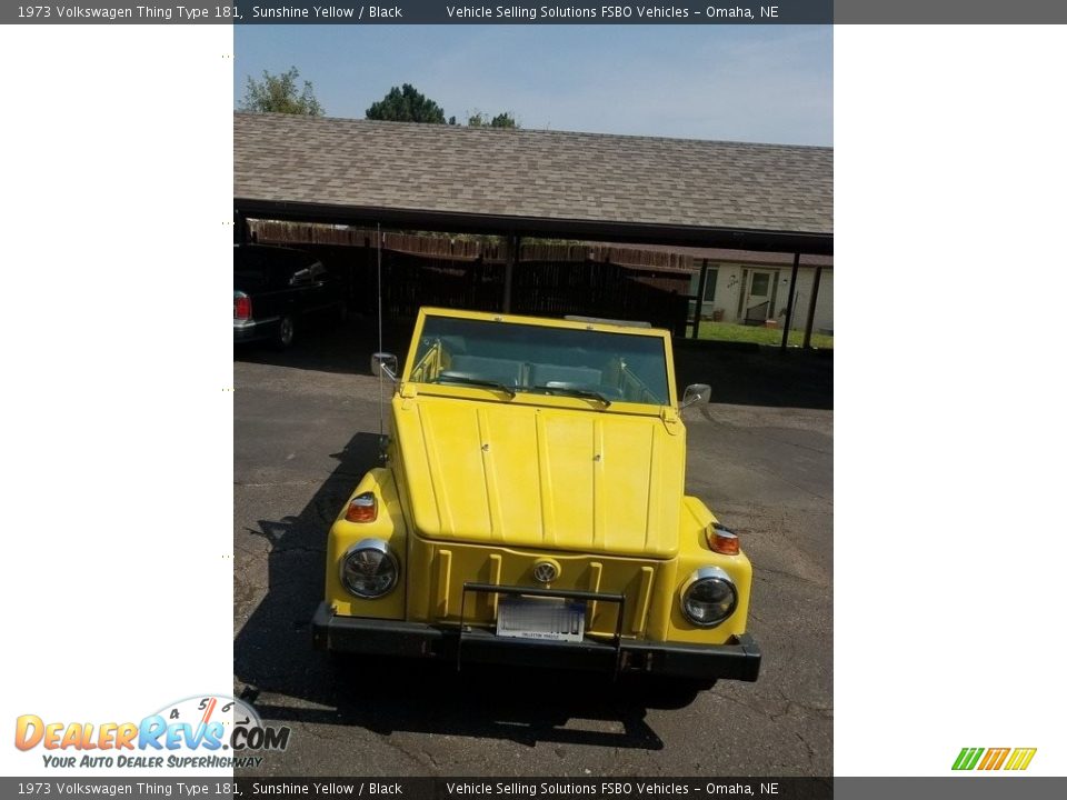 1973 Volkswagen Thing Type 181 Sunshine Yellow / Black Photo #5