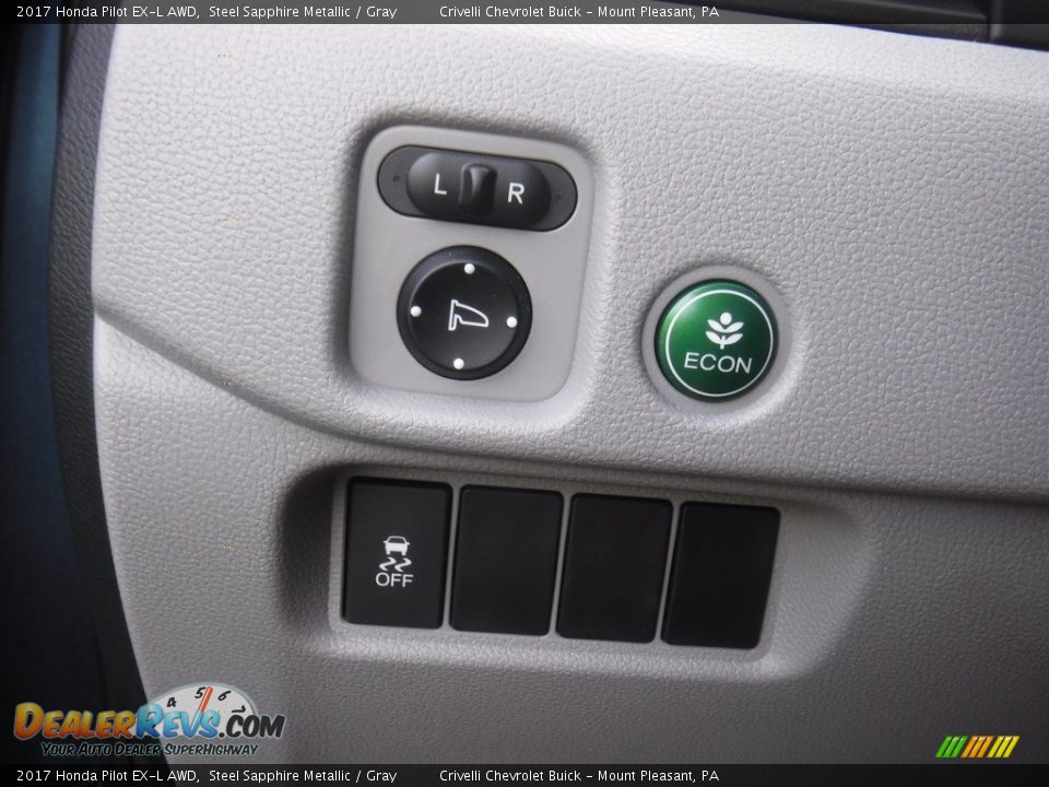 2017 Honda Pilot EX-L AWD Steel Sapphire Metallic / Gray Photo #24