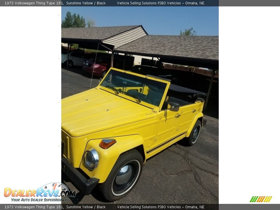 1973 Volkswagen Thing Type 181 Sunshine Yellow / Black Photo #6