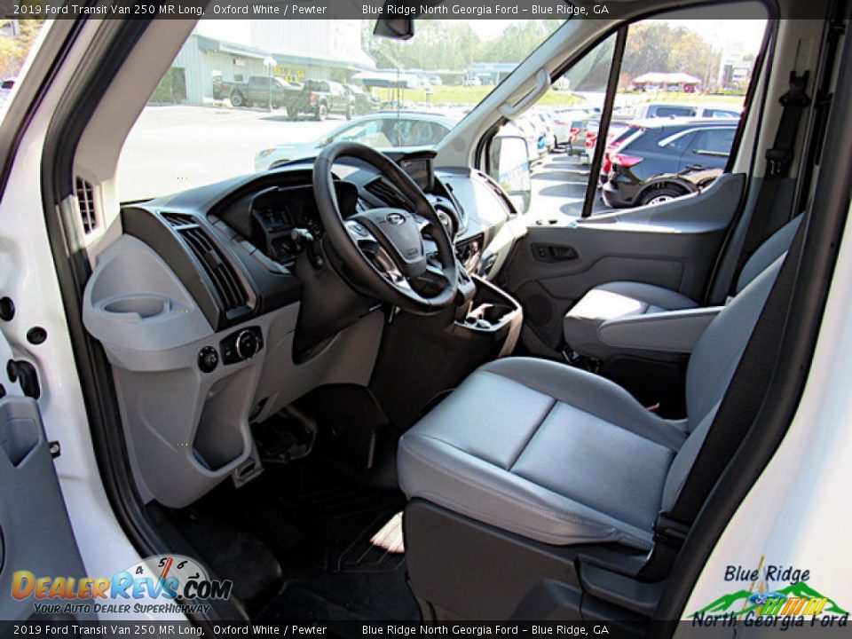 2019 Ford Transit Van 250 MR Long Oxford White / Pewter Photo #29