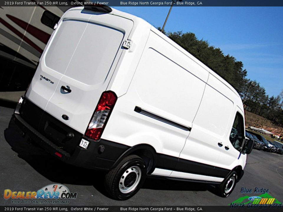 2019 Ford Transit Van 250 MR Long Oxford White / Pewter Photo #33