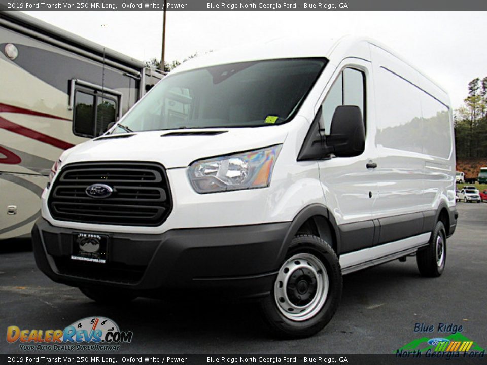 2019 Ford Transit Van 250 MR Long Oxford White / Pewter Photo #1